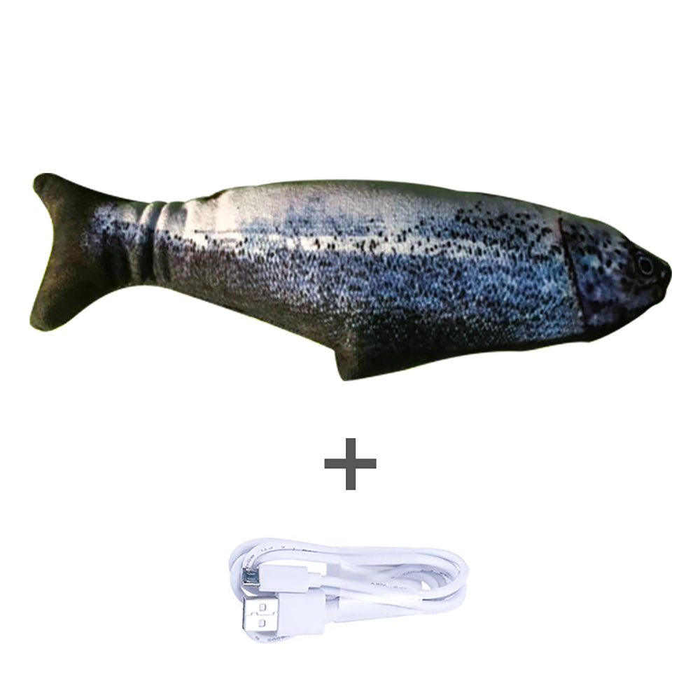 Indoor Cat Electric Fish Toy – Interactive Moving Simulation Toy for Exercise & Play