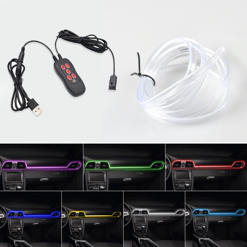 Car LED Ambient Light USB – Interior Mood Lighting for Center Console & Dashboard