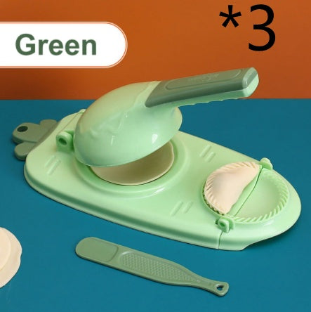 Manual Dumpling Maker Mold Press – 2-in-1 Kitchen Tool for Fast Dough Wrapper Making