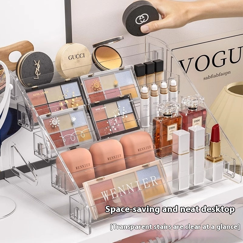Clear Makeup Organizer Storage Box – Perfect for Skincare, Lipsticks & Beauty Products