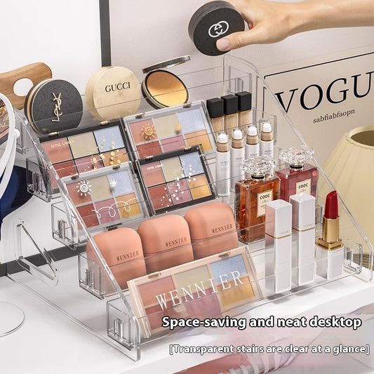 Clear Makeup Organizer Storage Box – Perfect for Skincare, Lipsticks & Beauty Products