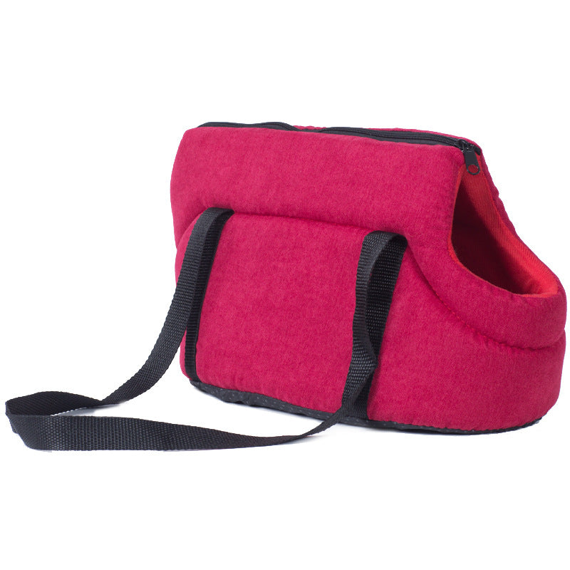Lightweight Mesh Dog Carrier Bag – Portable Foldable Pet Travel Bag for Small Dogs Outdoor Adventures