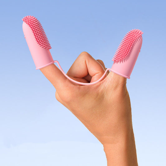 Easy Pet Teeth Cleaner – Finger Toothbrush Set for Dogs & Cats