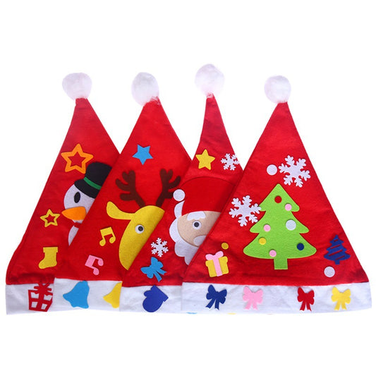 Kids Christmas Party Hat DIY Set – Creative Festive Headwear for Nursery School Christmas Activities
