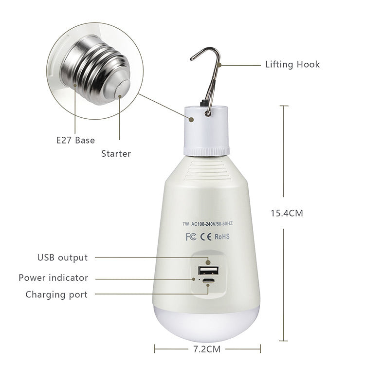 Hook-On Mini LED Lamp – Portable Lighting for Tent, Camping & Outdoor Fun