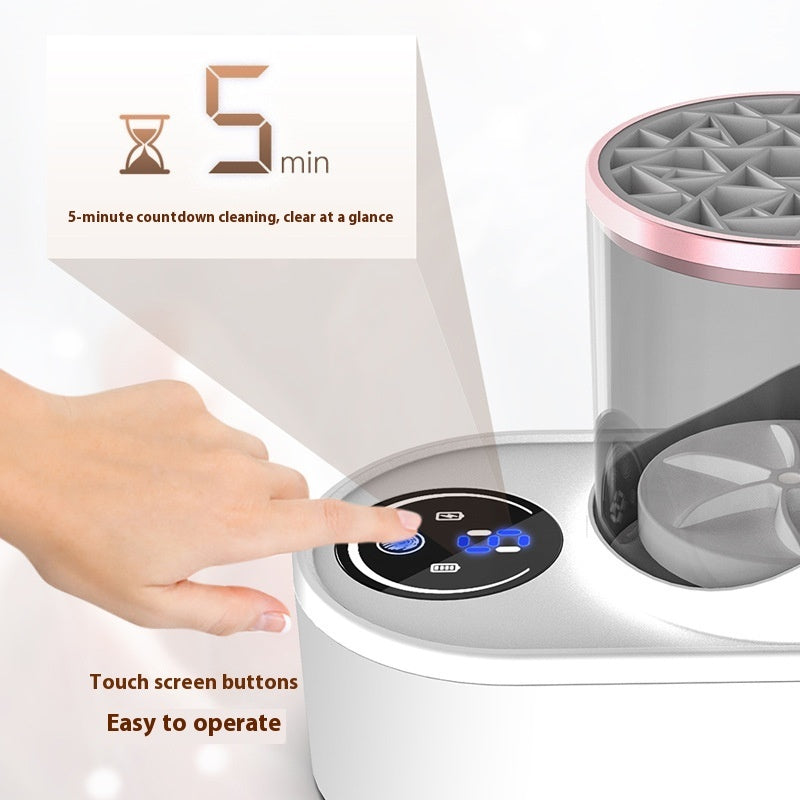 Automatic Makeup Brush Cleaner Machine – Rechargeable Electric Cleaning Tool