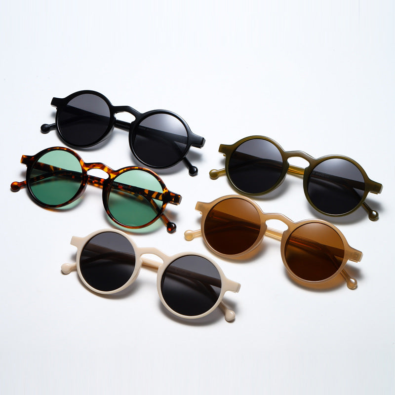 Trendy Round Sunglasses UV Protection – Small Frame Vintage Style Glasses