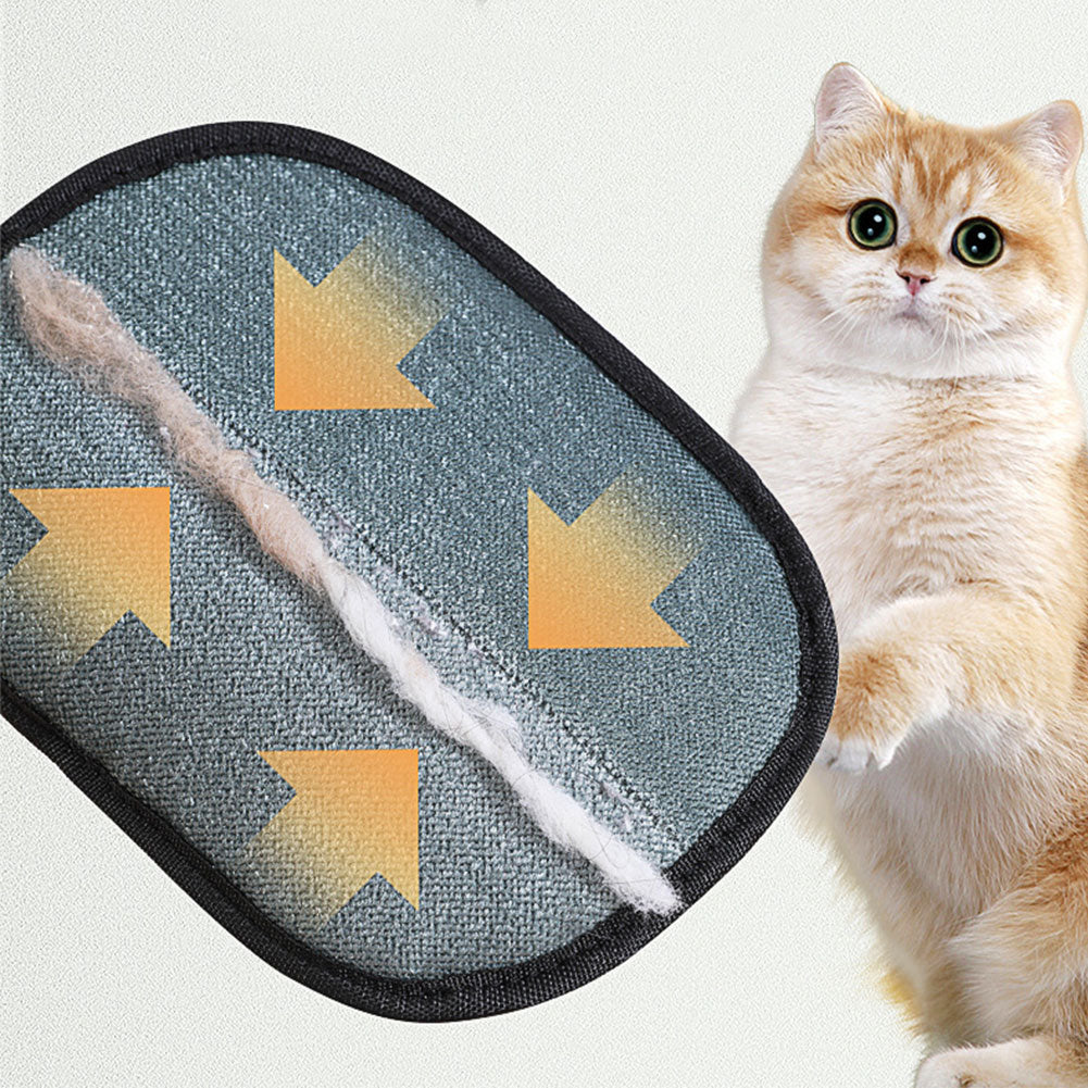 Pet Deshedding Glove – Hair Removal Brush for Long, Short & Curly Fur