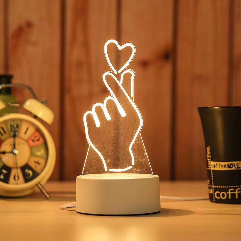 Creative Bedroom Night Light LED – Bedside Lamp for Relaxing Sleep & Home Decor