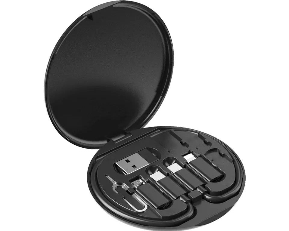 60W Fast Charging Cable Storage Box – Multi USB Charging Kit | Travel Organizer