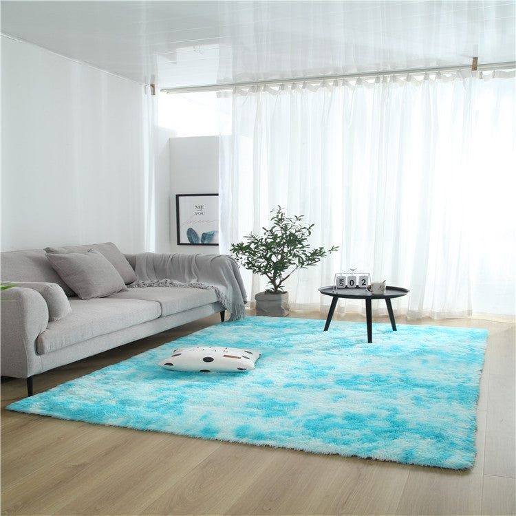 Aesthetic Tie-Dye Rug Carpet – Gradient Soft Floor Mat for Bedroom & Living Room Decor