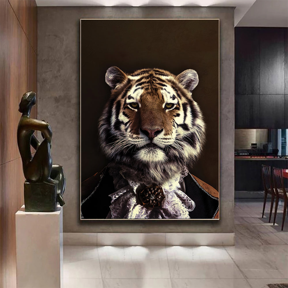 Modern Black Wildlife Poster – Canvas Wall Decor for Home & Bedroom