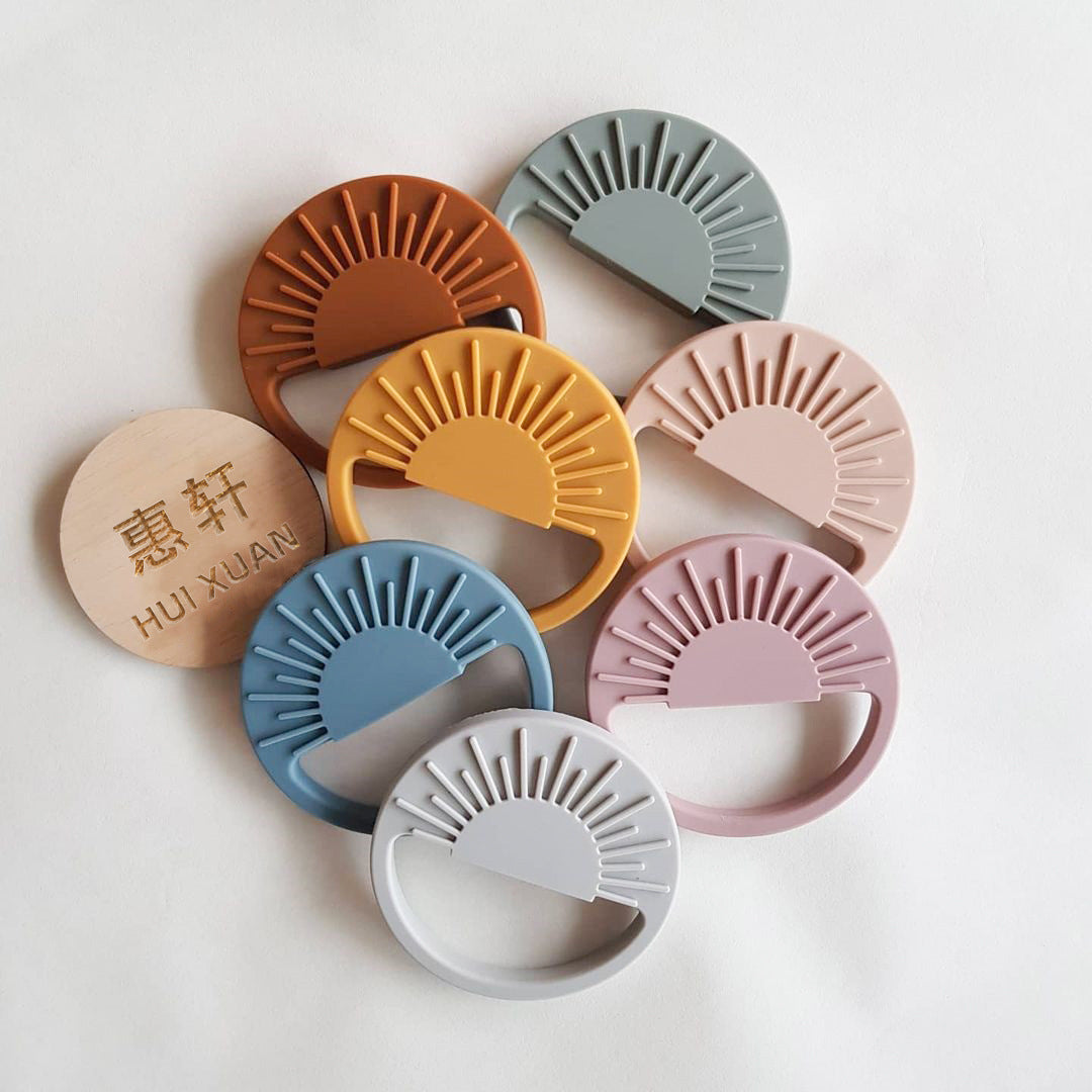 Baby Comfort Sun Teether – Soft Silicone Toy for Teething Relief