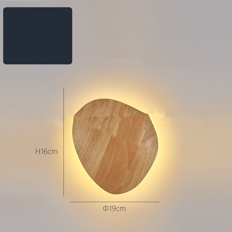 Rustic Log Art Wall Light – LED Wooden Lamp for Warm Ambient Bedroom & Home Decor