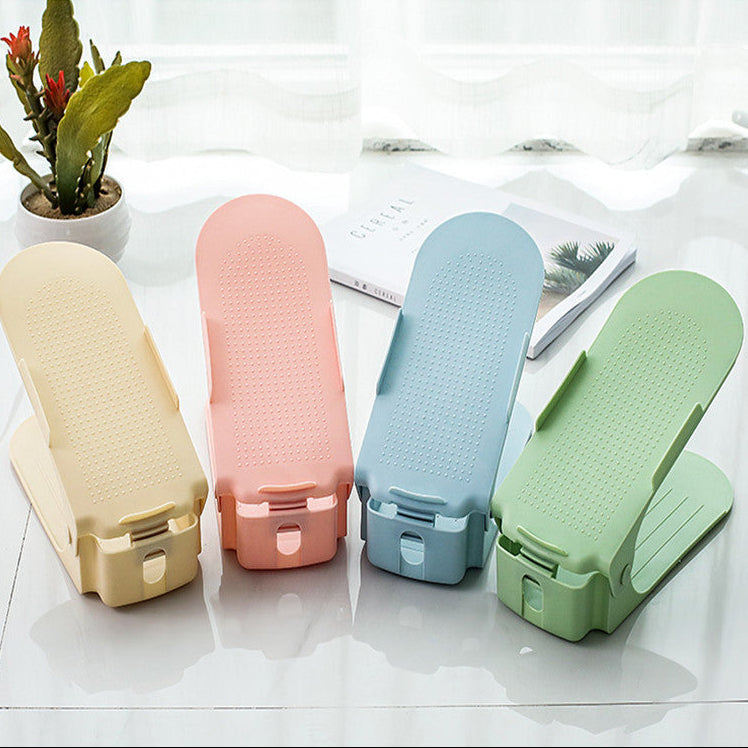 Space Saving Shoe Rack – Stackable Double Shelf Organizer for Small Spaces
