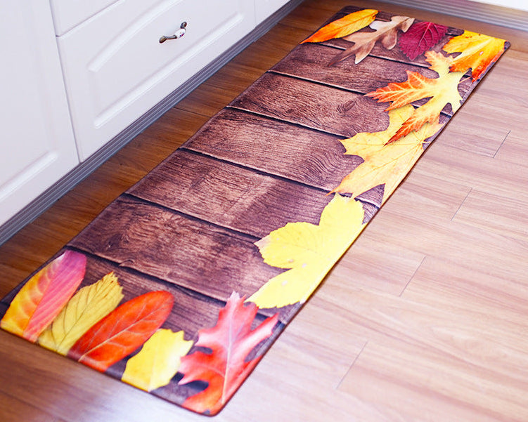 Modern Printed Kitchen Runner – Non-Slip Long Absorbent Floor Mat
