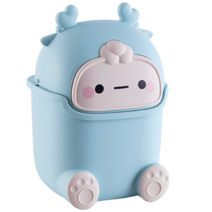 Small Flip-Top Desktop Trash Bin – Tidy Desk & Home Storage Solution