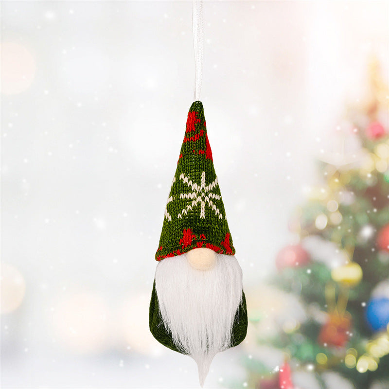 Christmas Hanging Knitted Ornament – Small Festive Pendant