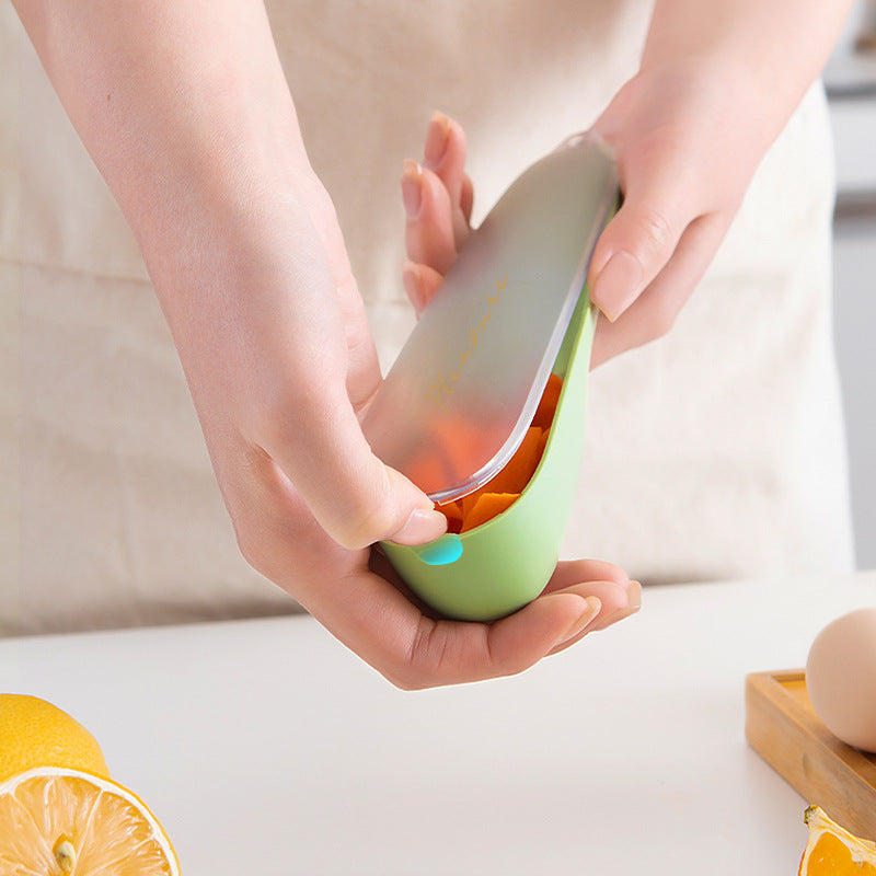 Kitchen Peeling Knife & Peeler – Storage Container for Clean Prep