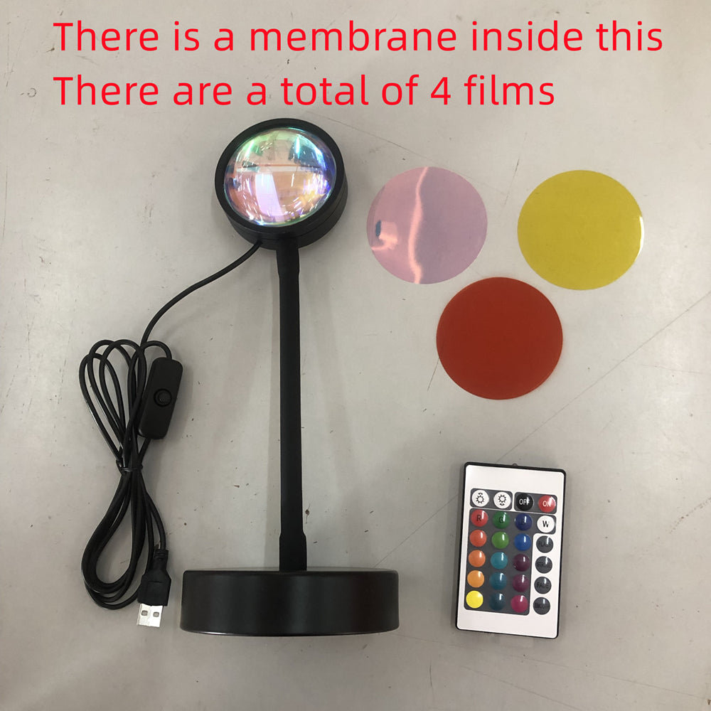 Sunset Wall Lamp – LED Night Light Projector for Relaxation & Home Decor
