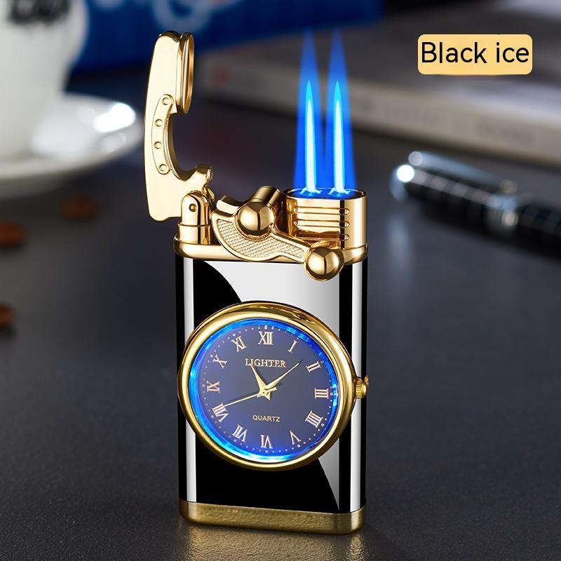 Electric Watch Lighter Men – Windproof Blue Flame Creative Wrist Watch Lighter Gift