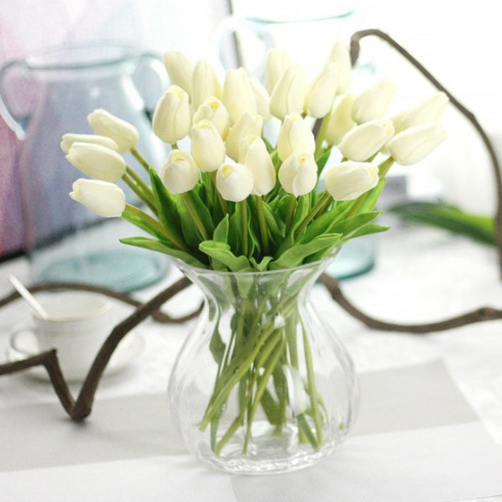 Decorative Fake Flowers for Table – Artificial Home Decor Floral Centerpiece Set