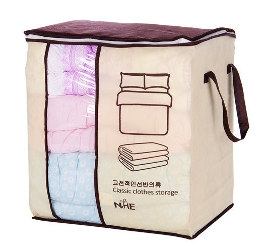 Foldable Closet Storage Box Organizer – Under Bed Clothes & Bedding Space Saver Bag