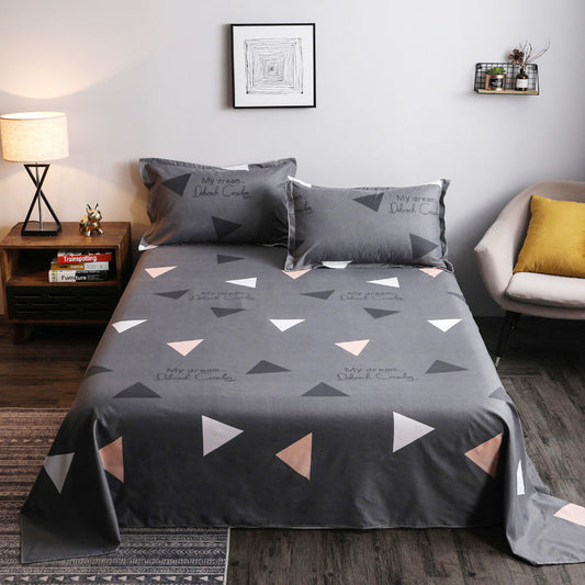 Budget-Friendly Cotton Bed Sheets – Soft Washed Bedding Set for Dorm & Hostel Use