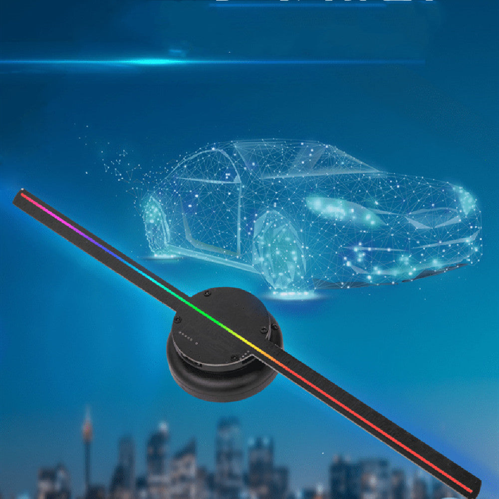 Holographic 3D LED Fan Projector – DIY Floating Display for Store, Party & Advertising