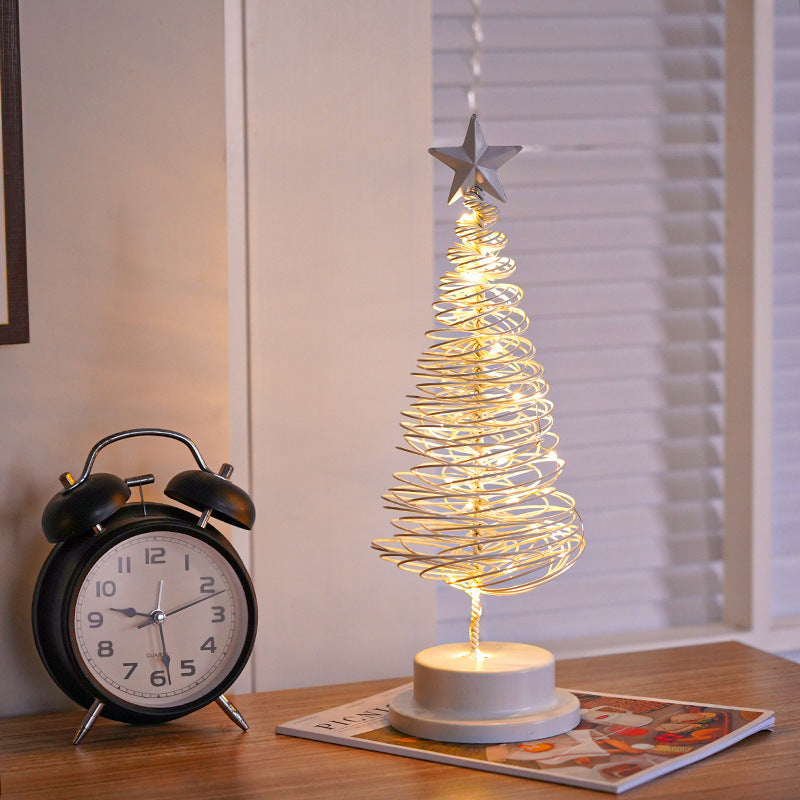 Spiral Christmas Tree Lamp – Add Warm Holiday Glow