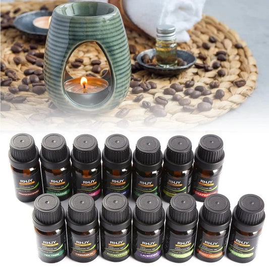 Essential Oil Set with Diffuser – Aromatherapy Kit for Home & Wellness