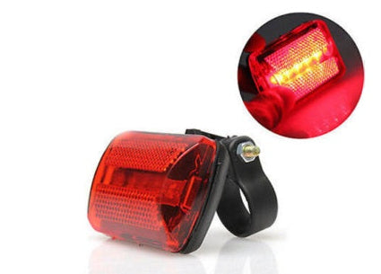 Bike Tail Light 5 LED + 2 Laser – High Visibility Rear Light for Night Cycling Safety