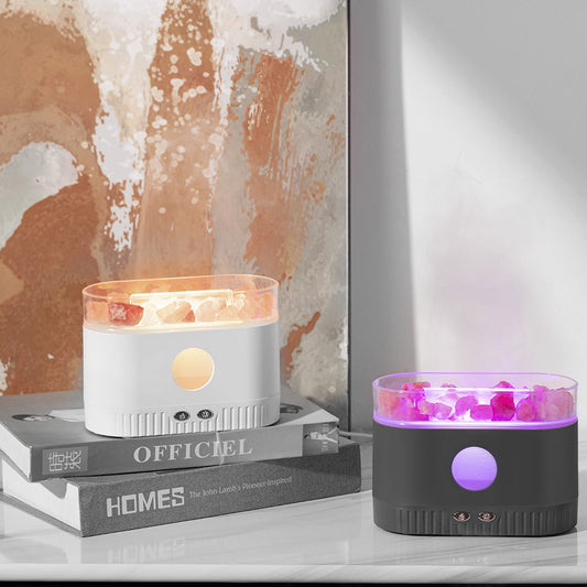 Flame Aroma Diffuser Humidifier – LED Fire Effect Air Humidifier