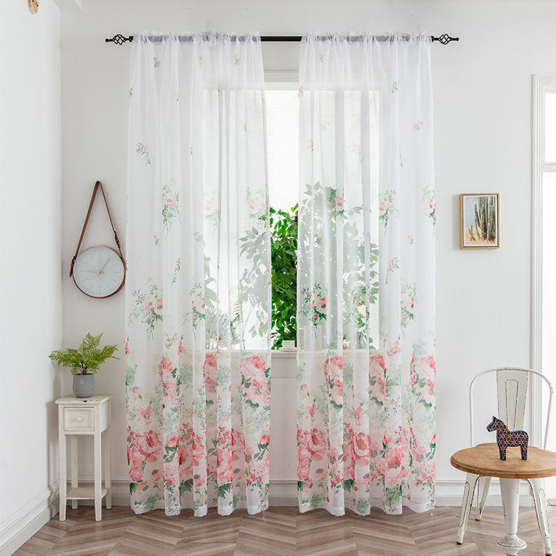 Minimalist Mesh Sheer Curtains – Light Transmission Bedroom Window Drapes for Cozy Living Space