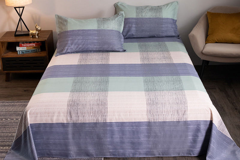 Budget-Friendly Cotton Bed Sheets – Soft Washed Bedding Set for Dorm & Hostel Use