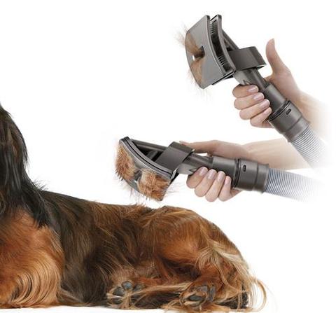 Dog & Cat Vacuum Grooming Tool – Pet Hair Removal Brush Attachment