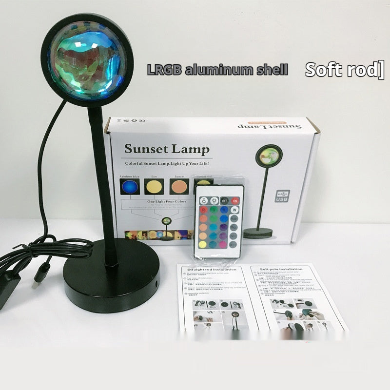 Sunset Wall Lamp – LED Night Light Projector for Relaxation & Home Decor