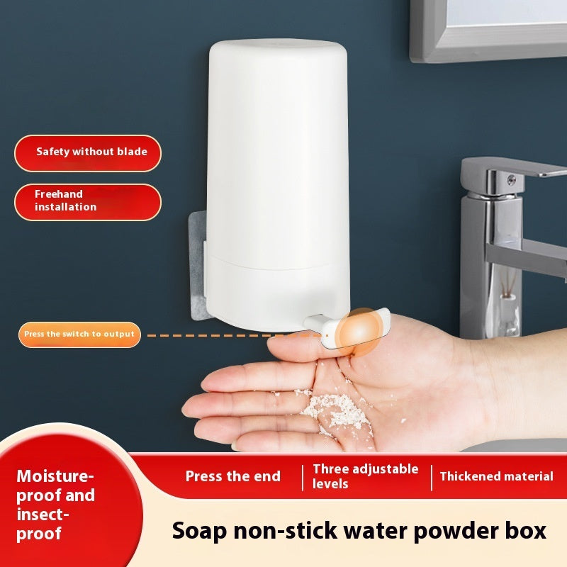 Wall Mounted Soap Grinder Dispenser – Kitchen & Bathroom Soap Powder Organizer Box