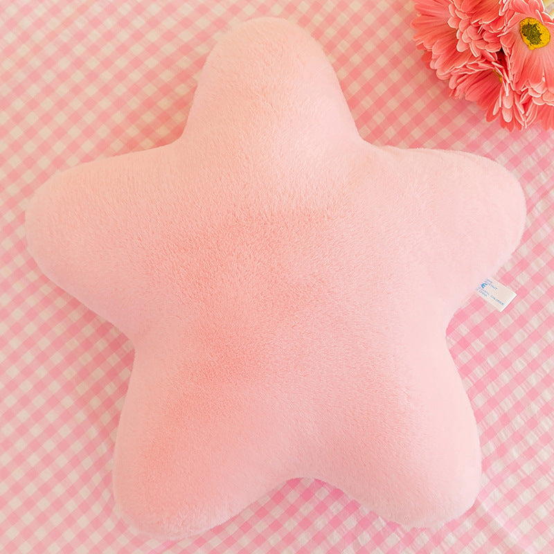 Aesthetic Star Plush Pillow – Cute Soft Cushion for Sofa, Bed & Cozy Room Styling