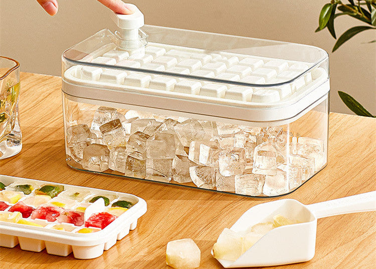 Ice Tray & Mold – Quick Release One-Button Ice Cube Maker
