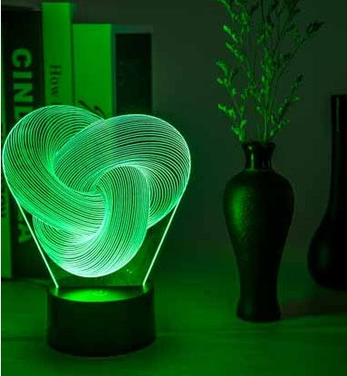 Mood Light 3D LED Night Lamp – Acrylic Touch Lamp, Ideal Gift for Baby & Bedroom