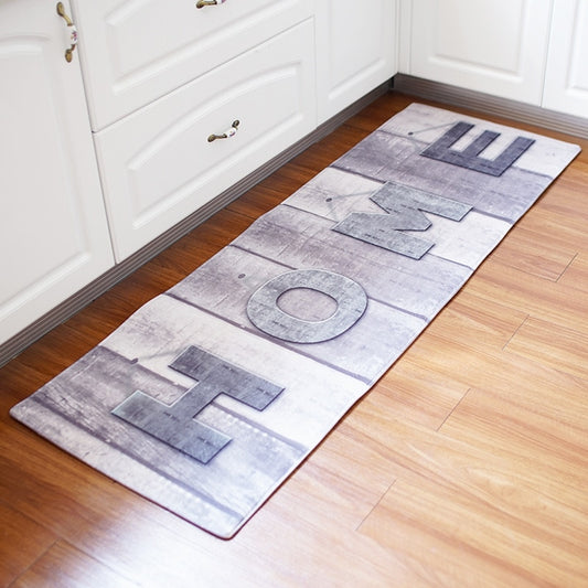 Modern Printed Kitchen Runner – Non-Slip Long Absorbent Floor Mat