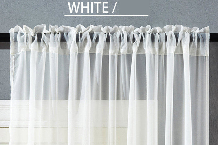 Cotton Linen Sheer Curtains – Modern Window Decor for Home