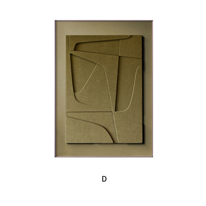 Aesthetic Minimalist Wall Art – 3D Morandi Geometric Painting