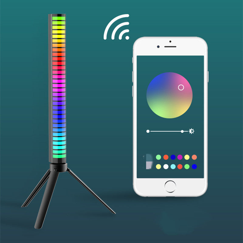 Car Interior RGB Light Bar – Music Rhythm Sound Control LED with Voice Activation & 18 Colors