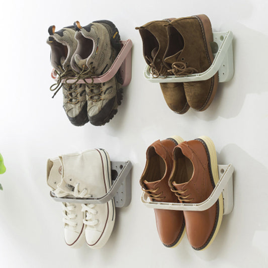 Wall Mounted Shoe Organizer – Storage Rack for Slippers, Heels & Sneakers