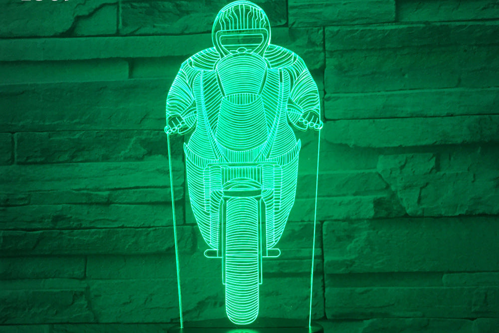 Motorcycle Night Lamp – Stylish LED Desk Lamp Gift for Men & Teens
