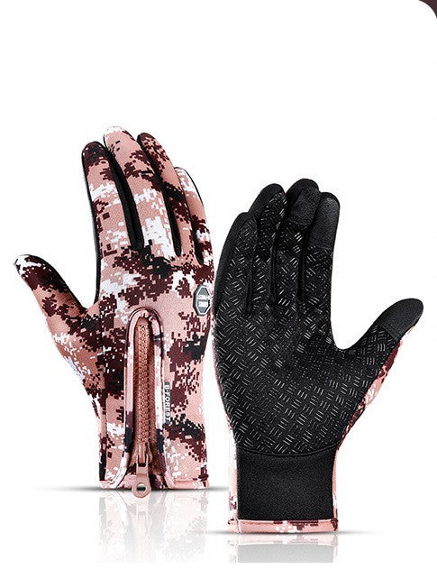 Winter Motorcycle Riding Gloves – Waterproof, Windproof, and Fleece-Lined