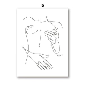 Feminine Simple Canvas Wall Art – Chic Home Decor | Bedroom & Living Room Styling