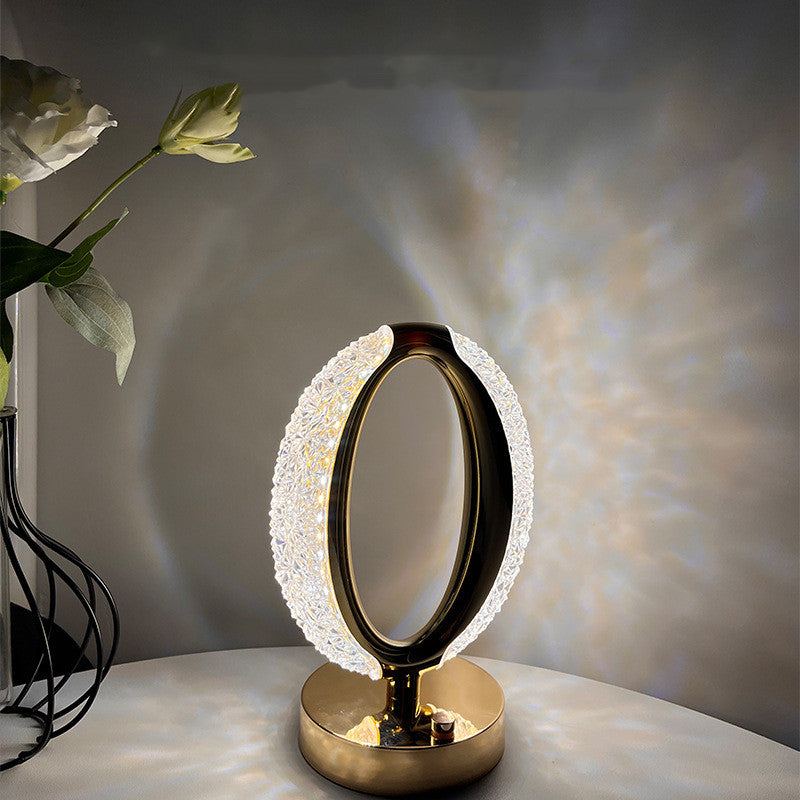 Crystal Acrylic Star Eye Night Light – LED Touch Lamp for Cozy Home & Bedroom Decor